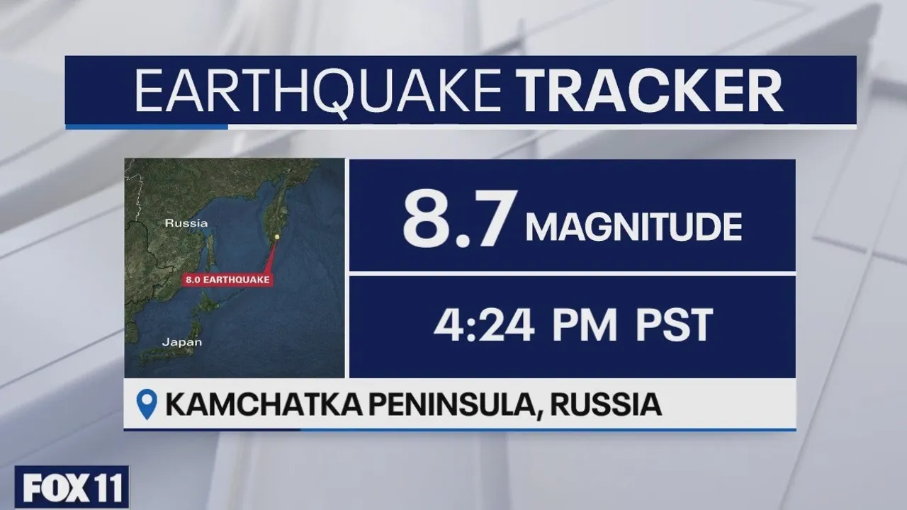 Russia earthquake 2025