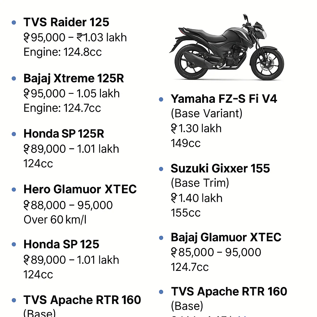 Best Budget Bikes Under ₹1.5 Lakh in India 2025